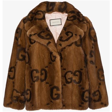 gucci fur jacket logo|Gucci winter coats with hoodie.